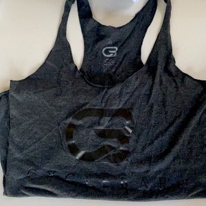 CYCLEBAR charcoal tank with black print logo